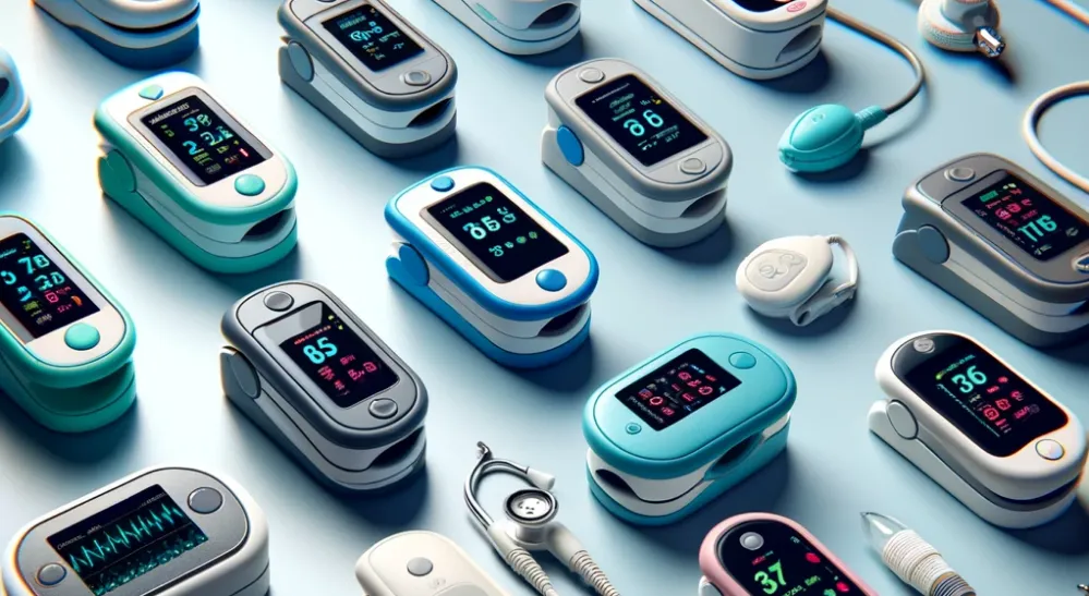 Image depicting various types of pulse oximeters