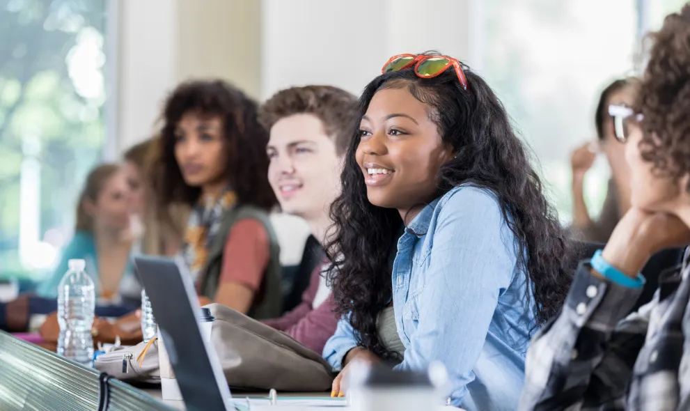 Group of students in class