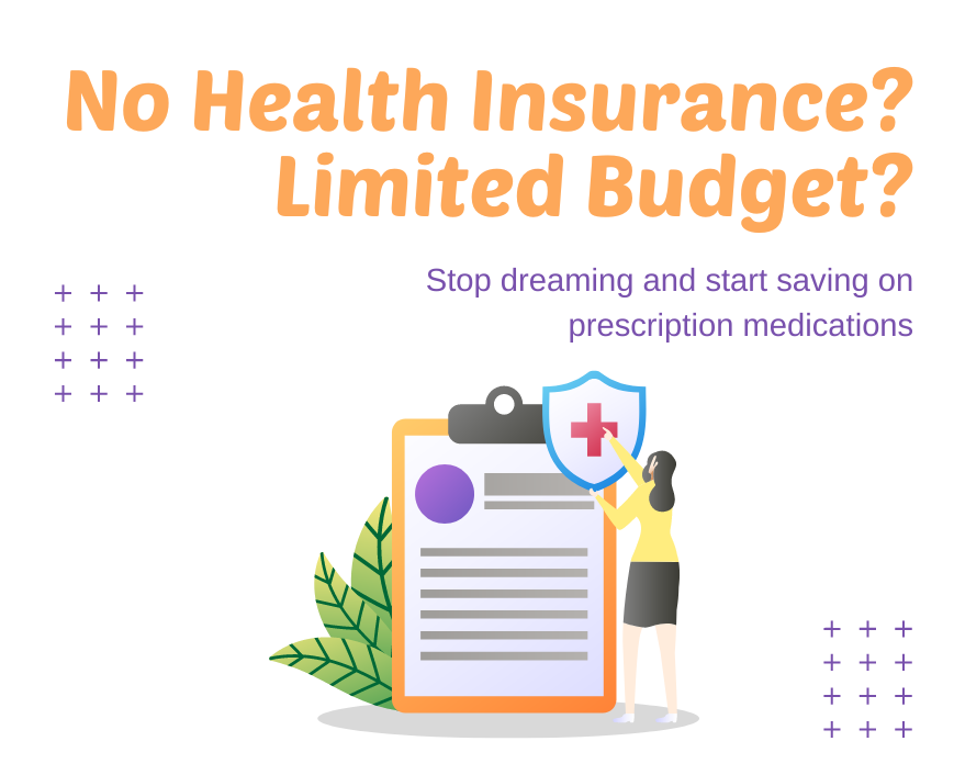No Health Insurance Colored Gradient Illustration