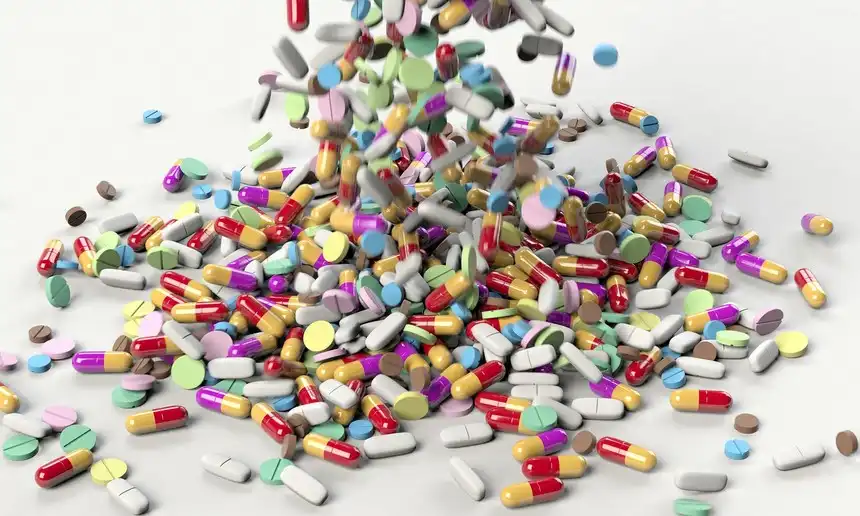 Variety of pills and prescription drugs