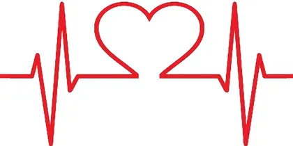Heart beat symbolizing heart health