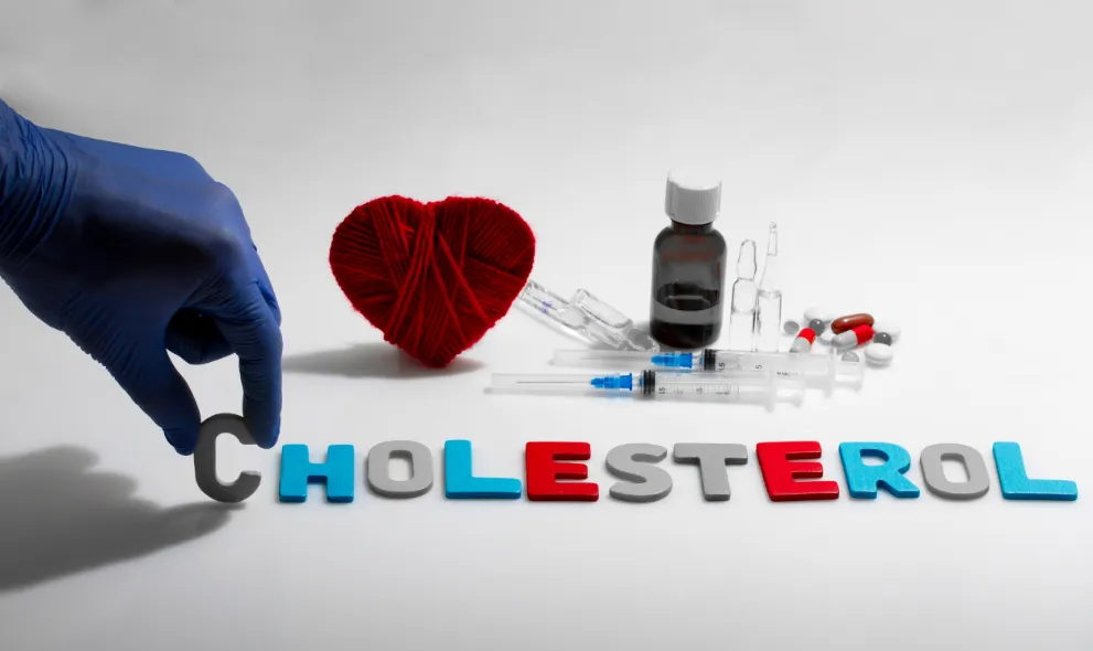 Word cholesterol with medications and heart