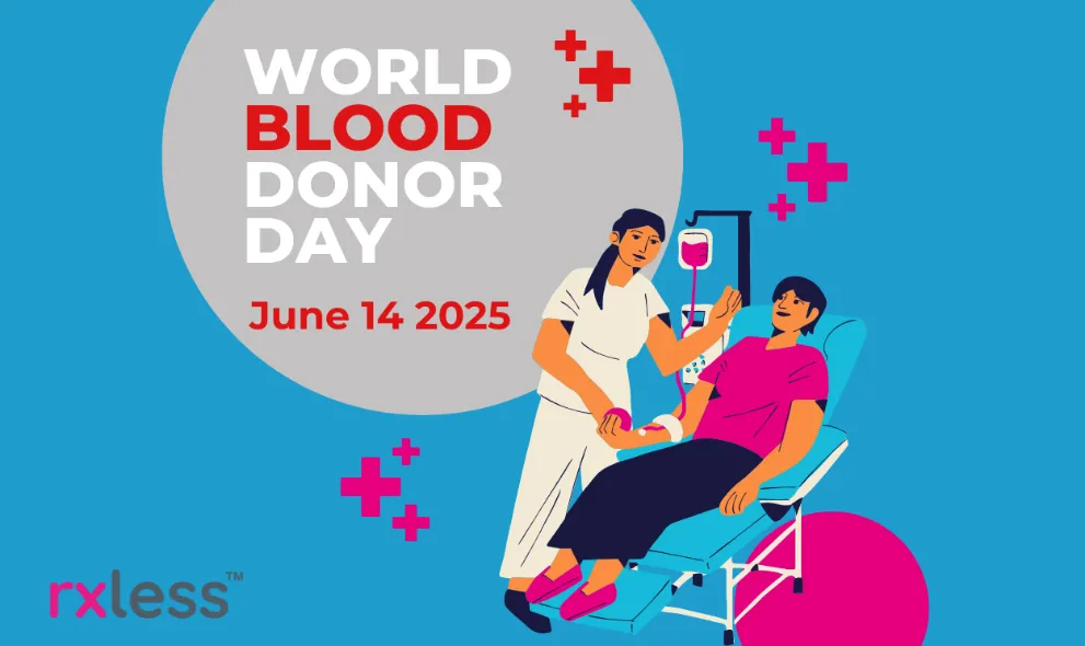 World blood donor day illustration